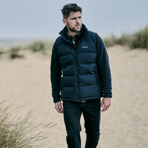 Navy Musto Mens Marina Quilted Vest Lifestyle