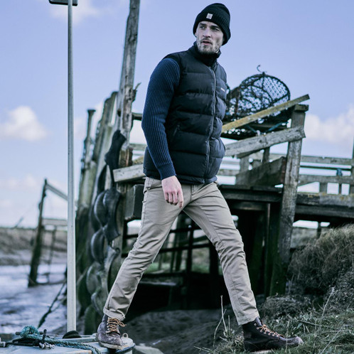Navy Musto Mens Marina Quilted Vest Lifestyle