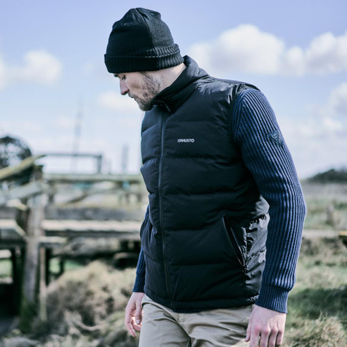 Navy Musto Mens Marina Quilted Vest Lifestyle