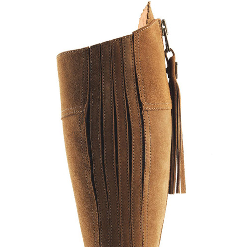 Tan Suede Fairfax and Favor Flat Regina Boot