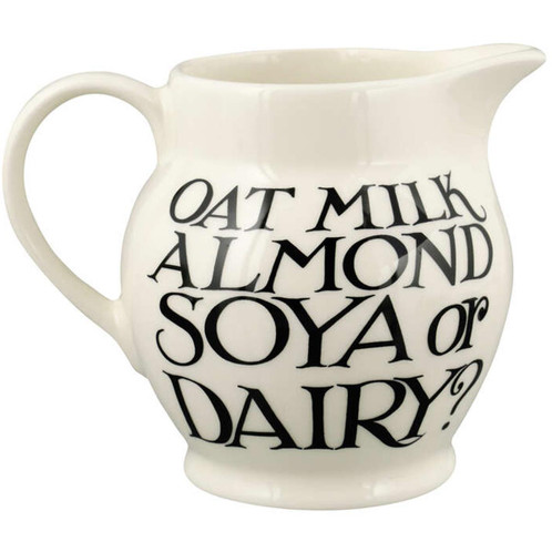  Emma Bridgewater Black Toast Soya or Dairy Half Pint Jug RIGHT