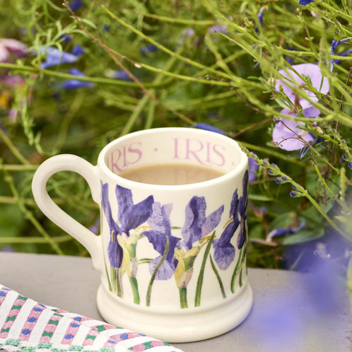 Emma Bridgewater Blue Iris Half Pint Mug LS2
