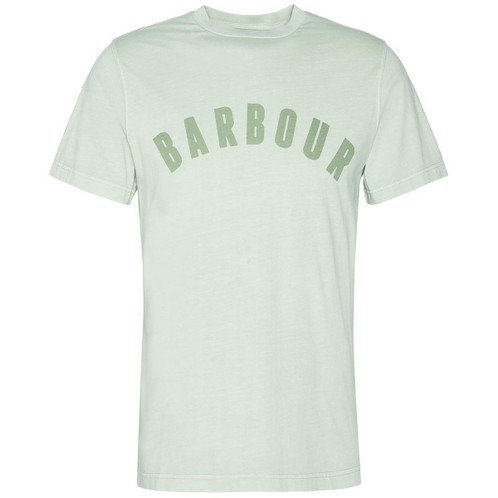 Sea Foam Barbour Mens Terra Dye T-Shirt