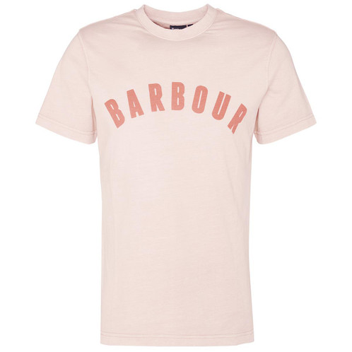 Pink Barbour Mens Terra Dye T-Shirt