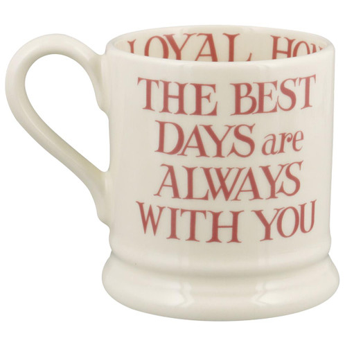 Emma Bridgewater Pink Toast My Brilliant Friend Half Pint Mug Rear Emma Bridgewater Pink Toast My Brilliant Friend Half Pint Mug Rear