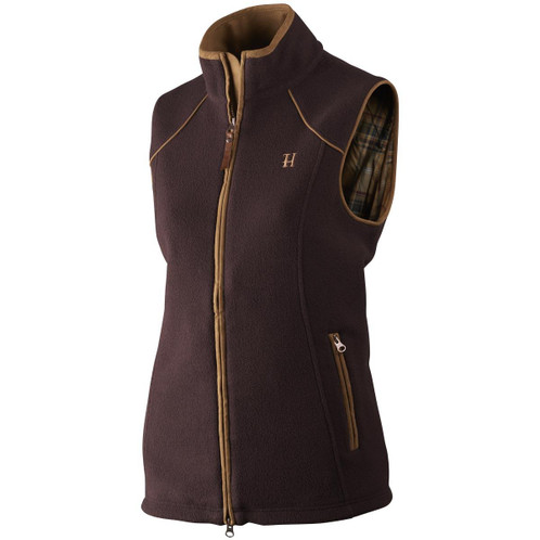 Dark Port Melange Harkila Sandhem Ladies Fleece Waistcoat