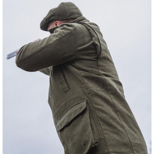 Moss Green Seeland Mens Hillside Jacket Lifestyle Detail