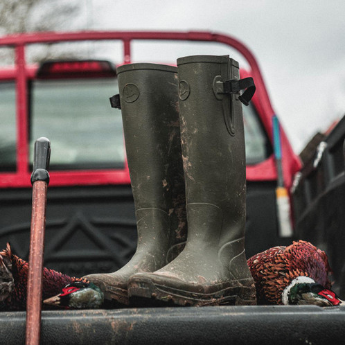 Pine Green Seeland Mens Hillside Classic Wellington Boots Lifestyle