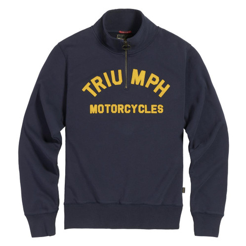 indigo/gold  Triumph Mens Ribble Half Zip
