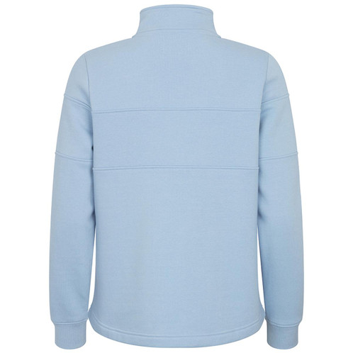 Plain Blue Hoggs Of Fife Dumfries 1888 Ladies 1/4 Zip Sweatshirt Back