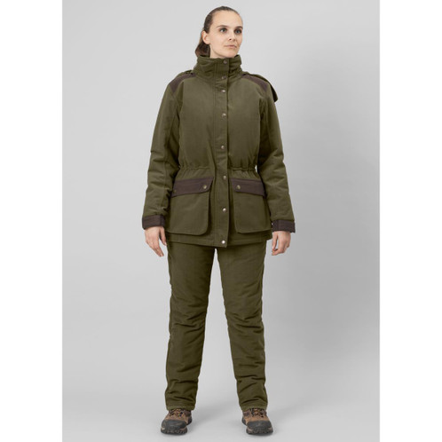 Pine Green Seeland Womens Max Warm II Jacket On Model