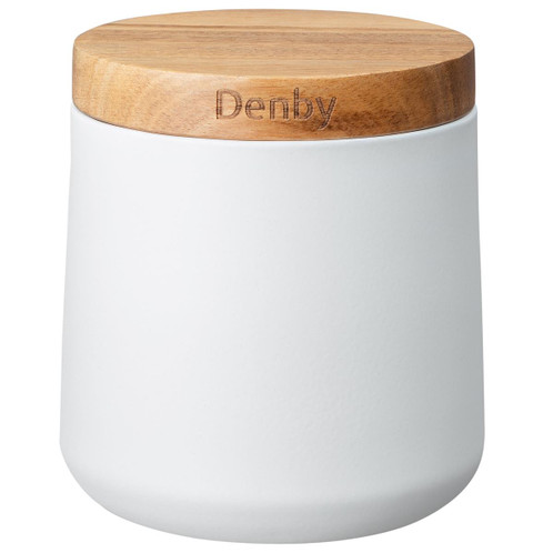 White Denby Set of 3 Storage Canisters