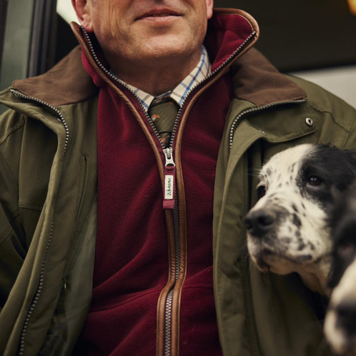 Claret Schoffel Oakham Fleece Gilet Lifestyle