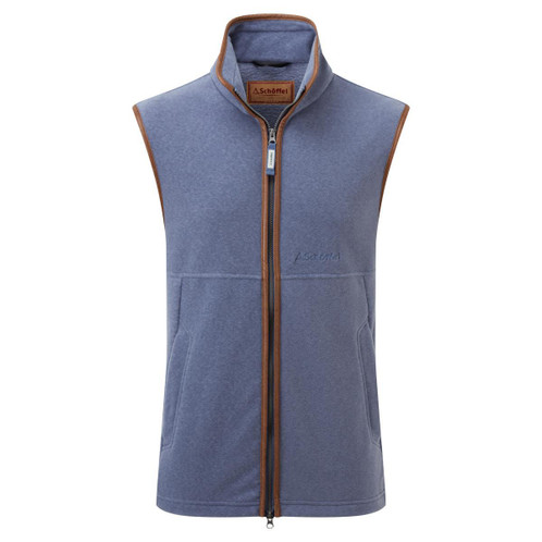 Stone Blue Navy Schoffel Oakham Fleece Gilet