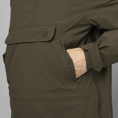 Willow Green Harkila Mens Orton Tech HWS Packable Smock Front Detail