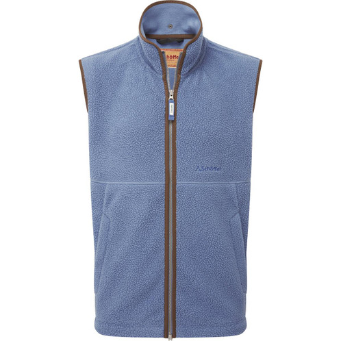 Vintage Navy Schoffel Mens Oakham Retro Fleece Gilet