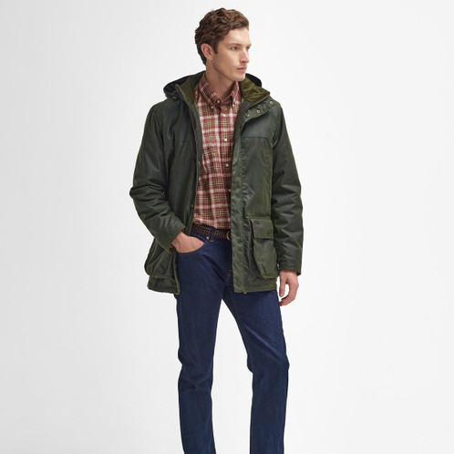 Barbour Mens Bleaberry Wax Jacket Model