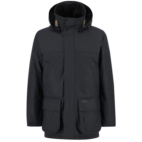 Navy Barbour Mens Bleaberry Wax Jacket