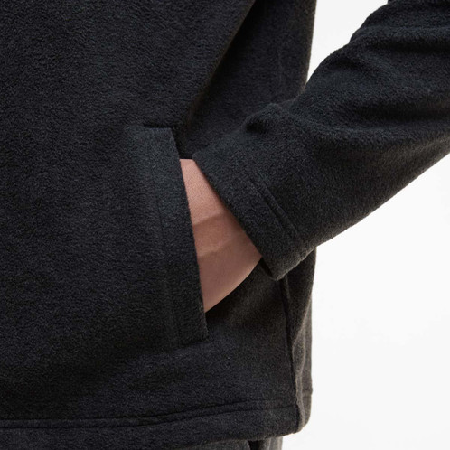 Charcoal Marl Barbour Mens Essentials Half Zip Fleece Pocket