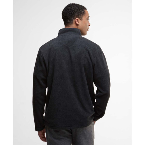 Charcoal Marl Barbour Mens Essentials Half Zip Fleece Back