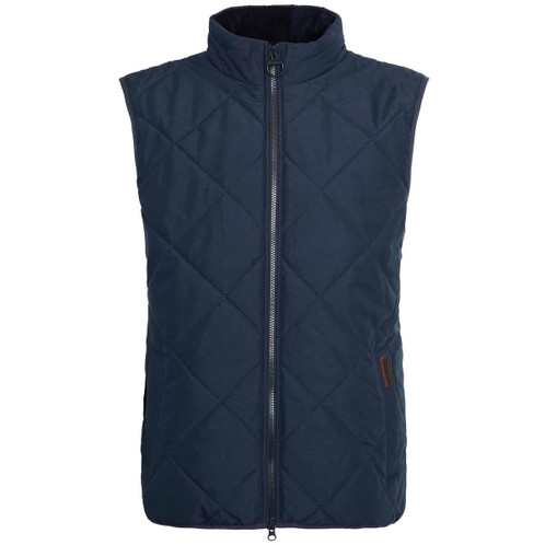 Navy Barbour Mens Hybrid Quilted Gilet