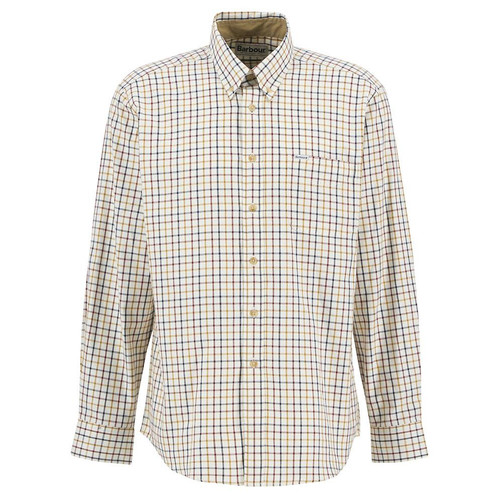 Copper Barbour Mens Sporting Tattersall Regular Shirt