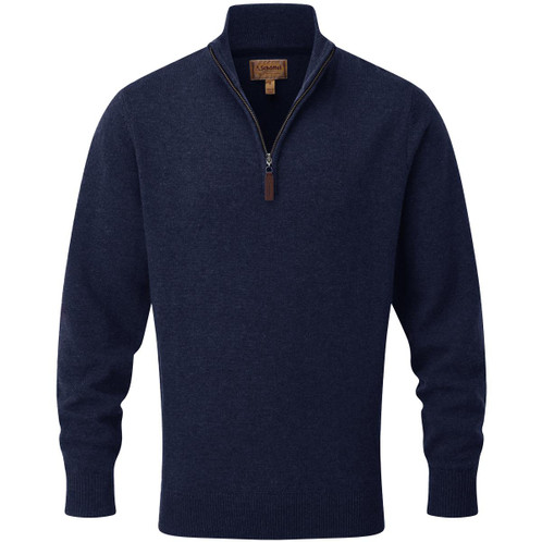 Schoffel Mens Lewis Lambswool 1/4 Zip Jumper