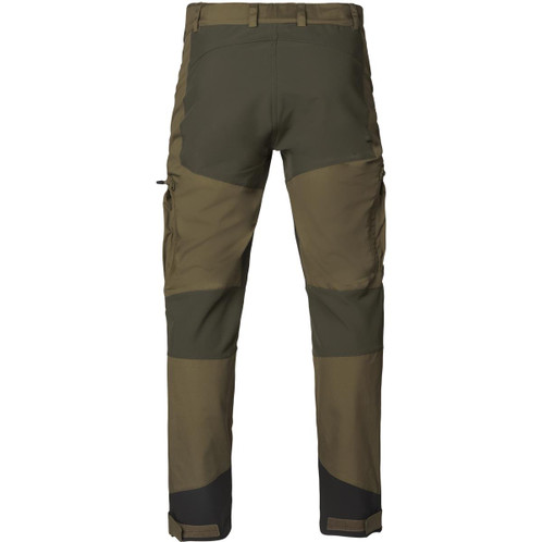 Pine Green/Grizzly Brown Seeland Mens Hemlock Trousers Rear