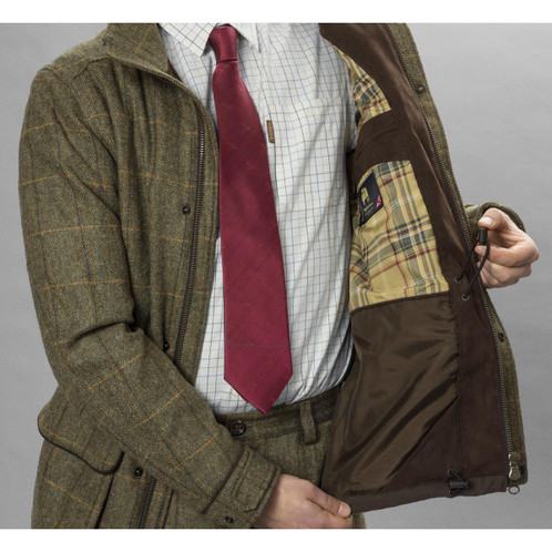 Forest Green Harkila Mens Kenmore GTX Jacket Open