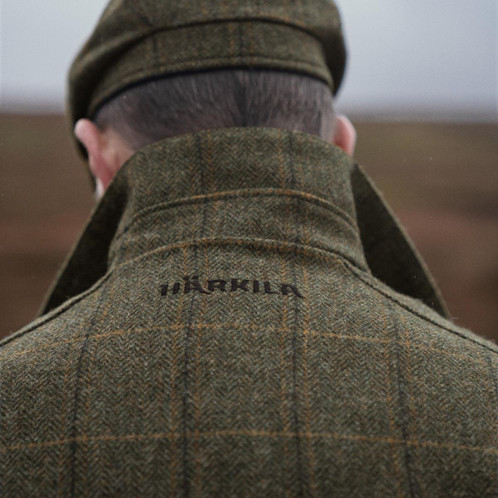 Forest Green Harkila Mens Kenmore GTX Jacket Collar