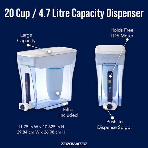 ZeroWater 20 Cup Water Dispenser with Filter