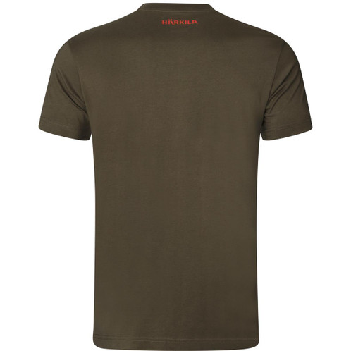 Willow Green Harkila Mens Wildboar S/S T-Shirt Back