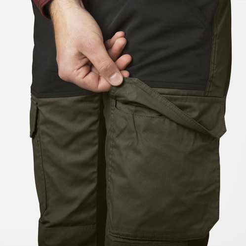 Grizzly brown/Meteorite Seeland Mens Elm Trousers Detail