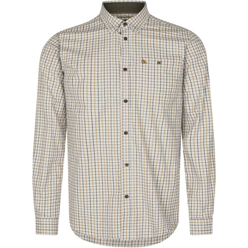 Classic Blue/Classic Brown Check Seeland Mens Oxford Shooting Shirt