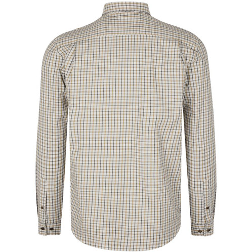 Classic Blue/Classic Brown Check Seeland Mens Oxford Shooting Shirt Back