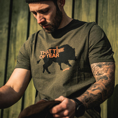 Pine Green Melange Seeland Mens That Time T-Shirt Lifestyle