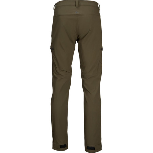 Pine green Seeland Mens Outdoor Stretch Trousers Rear