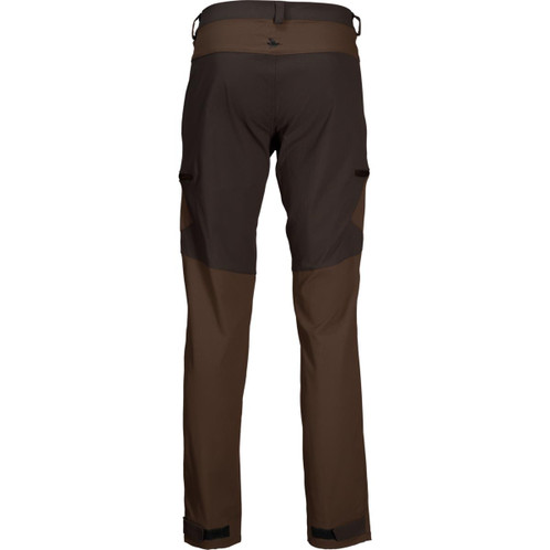 Pinecone/Dark brown Seeland Mens Outdoor Stretch Trousers Rear