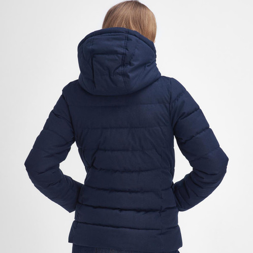 Navy Barbour Womens Camellia Puffer Jacket