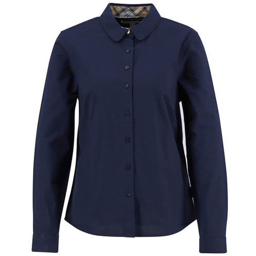 Navy Hessian Barbour Womens Lavender Shirt