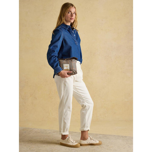 Henson Check Joules Womens Holkham Packable Raincoat Packed