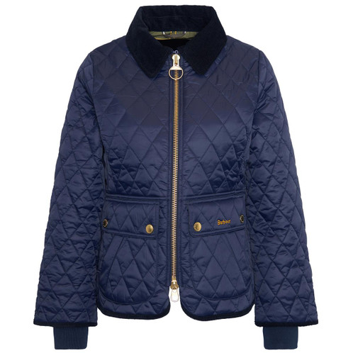 Navy/Classic Barbour Womens Fitted Beadnell Quilt Jacket