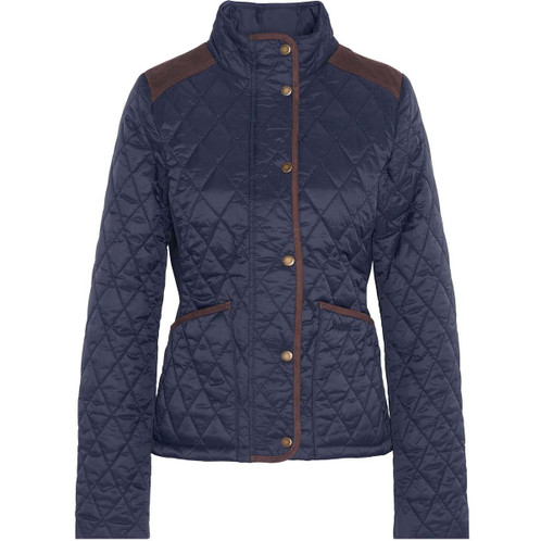 Navy/Classic Barbour Womens Highfield Quilt Jacket