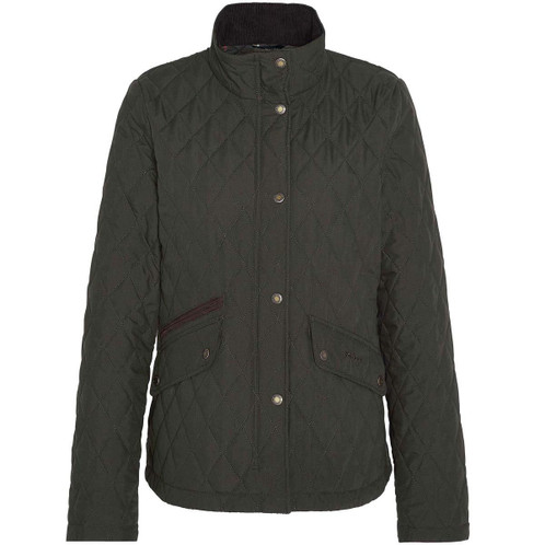 Dark Olive/Classic Barbour Womens Country Winter Shoveler Jacket