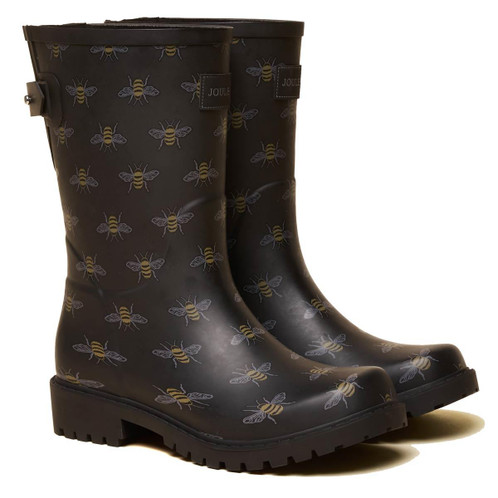 Black Bee Joules Womens Wistow Mid Height Wellies