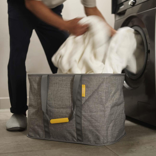 Grey Joseph Joseph Hold-All Max 55L Laundry Basket wash