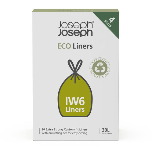 80 Liners Joseph Joseph IW6 30L Eco Bin Liners