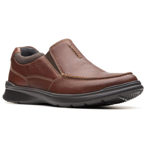 Tobacco Leather Clarks Mens Cotrell Free Shoe
