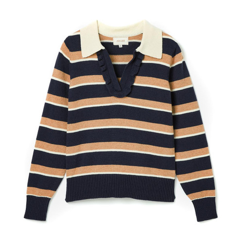 Navy/Oatmeal Joules Maddie Striped Jumper