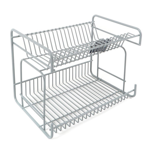 Grey Delfinware 2 Tier Small Plate Rack